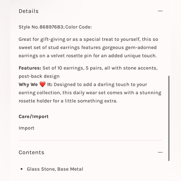 Free People Rosette Stud Brooch NWT - Picture 6 of 6